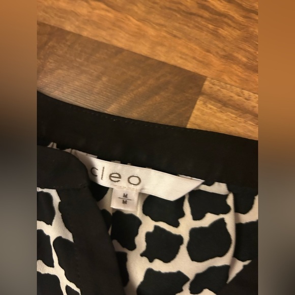 Cleo Black and White Blouse - Picture 3 of 4